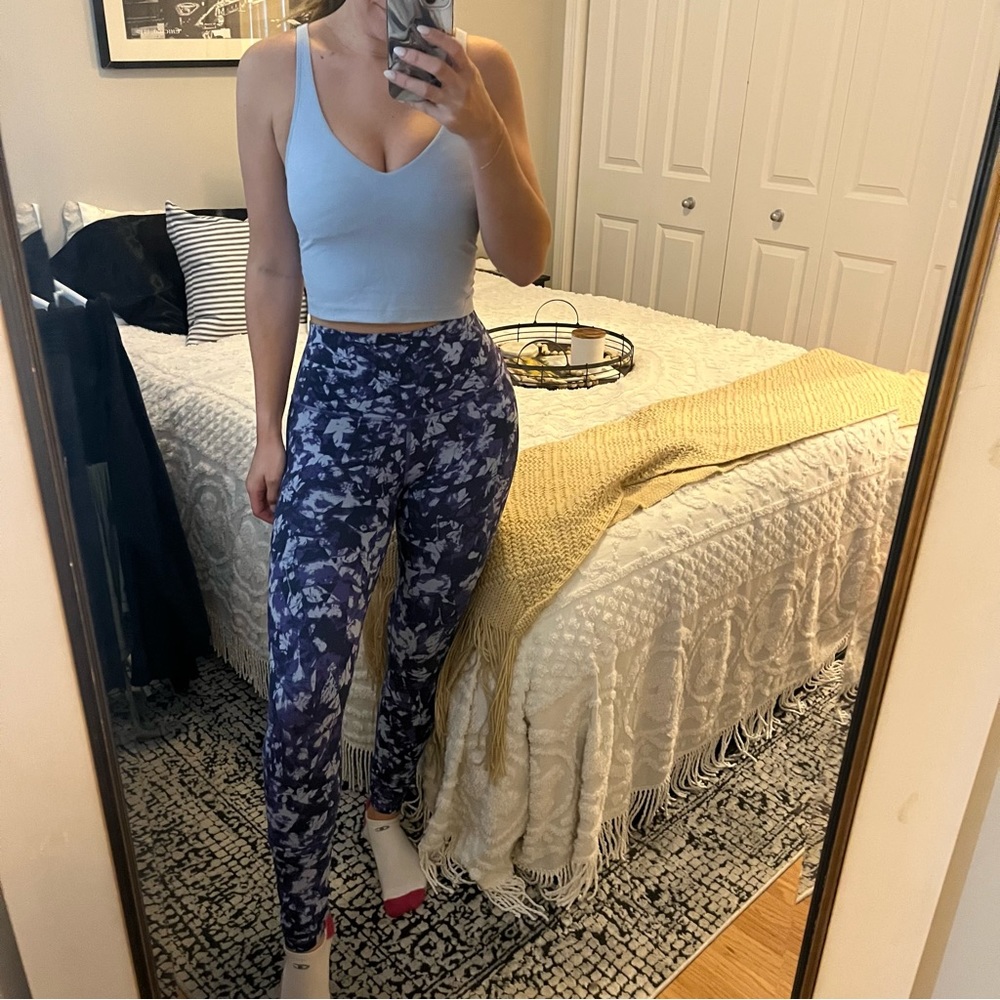 NWOT Ivivva Lululemon align butter soft navy purple printed high rise leggings